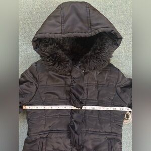 Rothschild Black Hooded Puffer Jacket for Kids size 6X